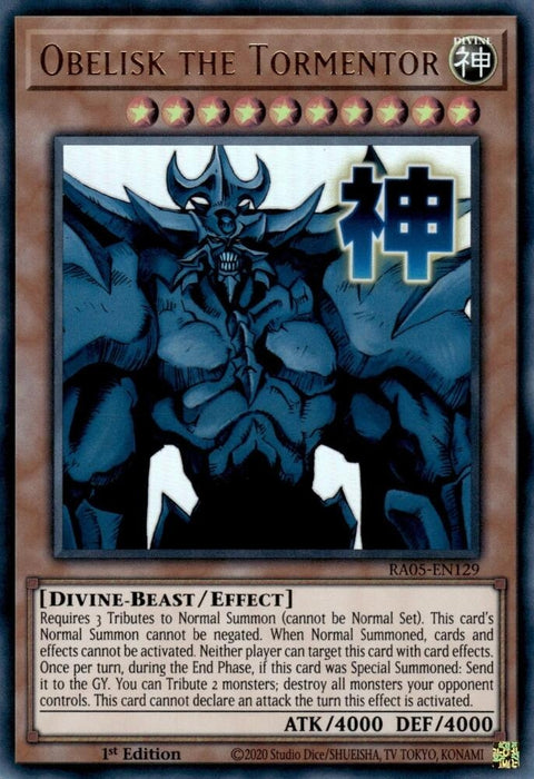 Image for Obelisk the Tormentor (RA05-EN129) [Rarity Collection 5] - YuGiOh