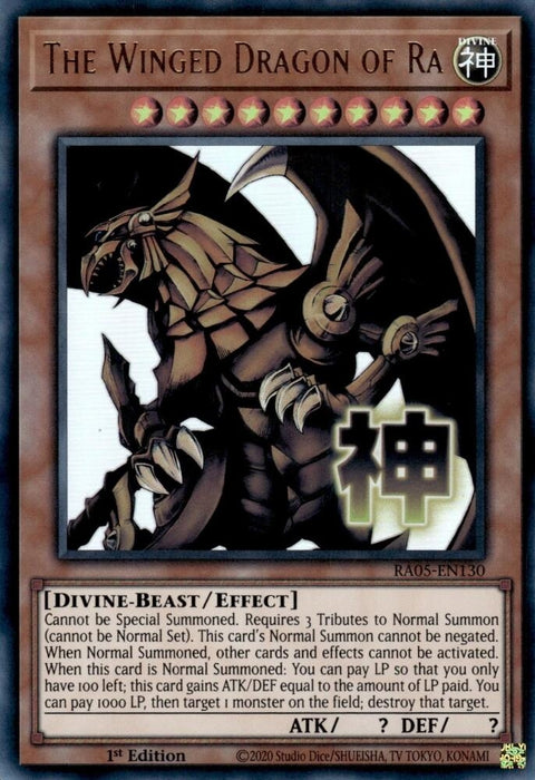 Image for The Winged Dragon of Ra (RA05-EN130) [Rarity Collection 5] - YuGiOh