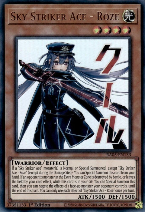 Image for Sky Striker Ace - Roze (RA05-EN133) [Rarity Collection 5] - YuGiOh