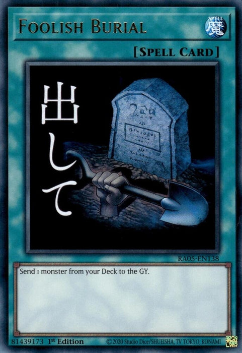 Image for Foolish Burial (RA05-EN138) [Rarity Collection 5] - YuGiOh