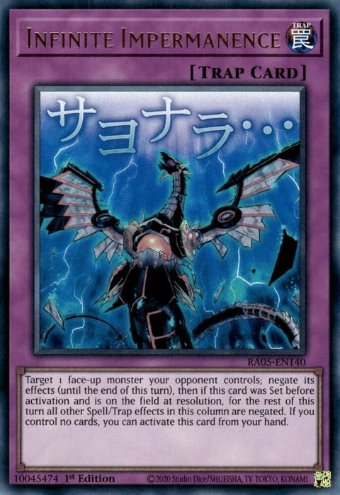 Image for Infinite Impermanence (RA05-EN140) [Rarity Collection 5] - YuGiOh