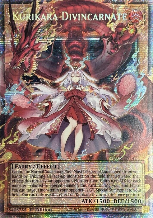 Image for Kurikara Divincarnate (Starlight Rare) (RA05-EN147) [Rarity Collection 5] - YuGiOh