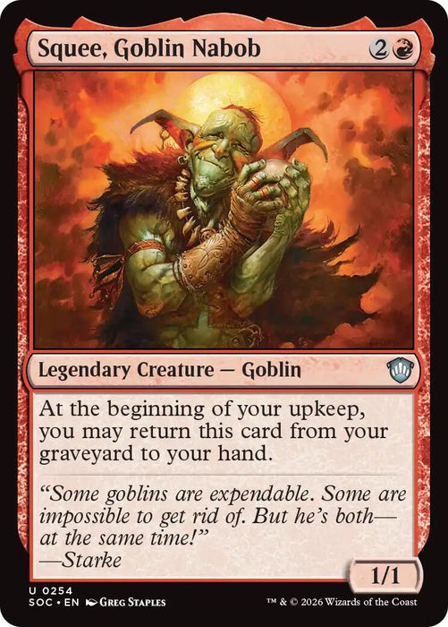 Image for Squee, Goblin Nabob (254) [Secrets of Strixhaven] - Magic: The Gathering