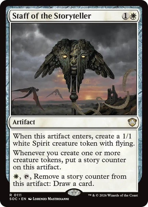 Image for Staff of the Storyteller (111) [Secrets of Strixhaven] - Magic: The Gathering