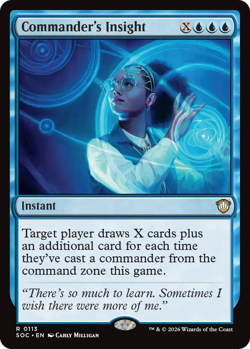Image for Commander's Insight (113) [Secrets of Strixhaven] - Magic: The Gathering
