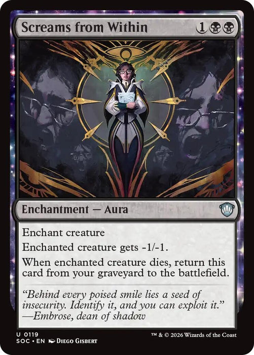 Image for Screams from Within (119) [Secrets of Strixhaven] - Magic: The Gathering