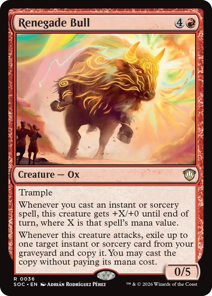 Image for Renegade Bull (36) [Secrets of Strixhaven] - Magic: The Gathering