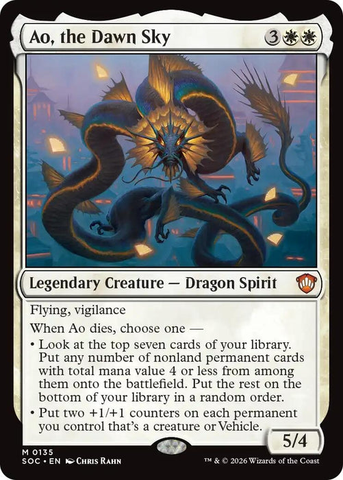 Image for Ao, the Dawn Sky (135) [Secrets of Strixhaven] - Magic: The Gathering