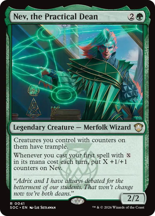 Image for Nev, the Practical Dean (41) [Secrets of Strixhaven] - Magic: The Gathering