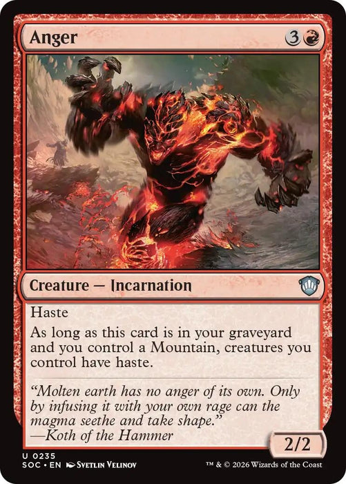 Image for Anger (235) [Secrets of Strixhaven] - Magic: The Gathering