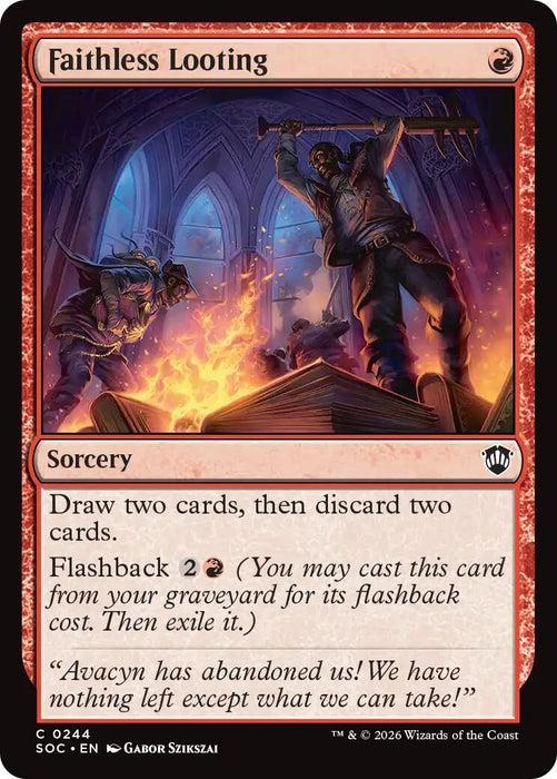 Image for Faithless Looting (244) [Secrets of Strixhaven] - Magic: The Gathering