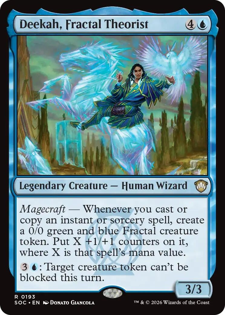 Image for Deekah, Fractal Theorist (193) [Secrets of Strixhaven] - Magic: The Gathering