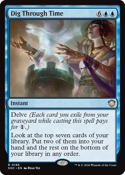 Image for Dig Through Time (195) [Secrets of Strixhaven] - Magic: The Gathering