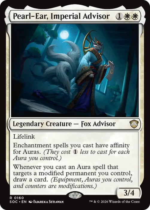 Image for Pearl-Ear, Imperial Advisor (160) [Secrets of Strixhaven] - Magic: The Gathering