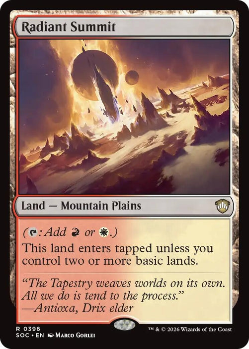 Image for Radiant Summit (396) [Secrets of Strixhaven] - Magic: The Gathering