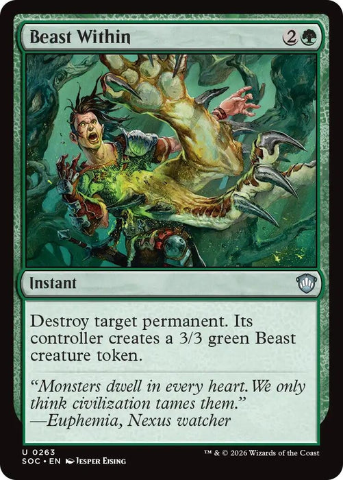 Image for Beast Within (263) [Secrets of Strixhaven] - Magic: The Gathering