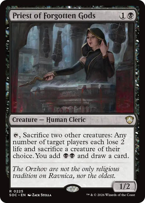 Image for Priest of Forgotten Gods (225) [Secrets of Strixhaven] - Magic: The Gathering