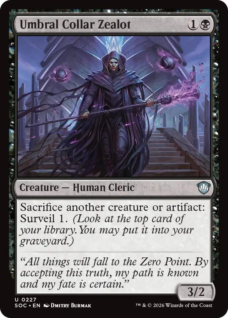 Image for Umbral Collar Zealot (227) [Secrets of Strixhaven] - Magic: The Gathering