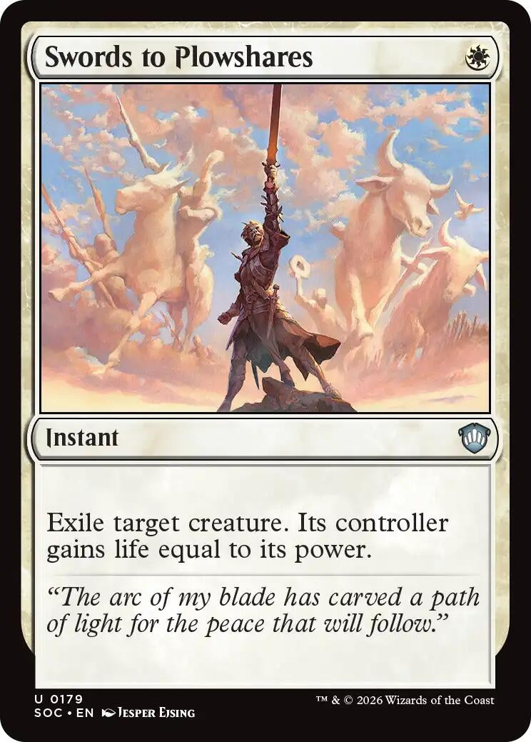 Image for Swords to Plowshares (179) [Secrets of Strixhaven] - Magic: The Gathering