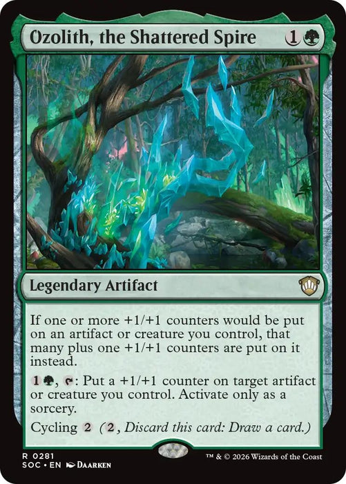 Image for Ozolith, the Shattered Spire (281) [Secrets of Strixhaven] - Magic: The Gathering