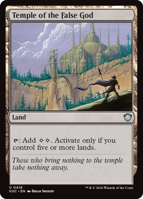 Image for Temple of the False God (416) [Secrets of Strixhaven] - Magic: The Gathering