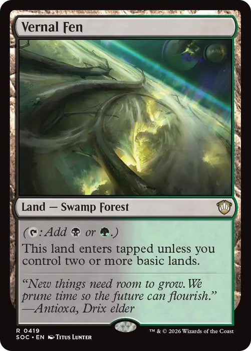 Image for Vernal Fen (419) [Secrets of Strixhaven] - Magic: The Gathering