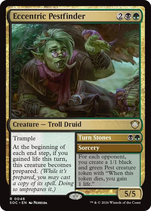 Image for Eccentric Pestfinder (46) [Secrets of Strixhaven] - Magic: The Gathering