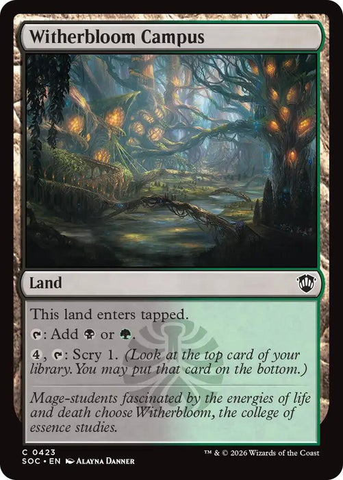 Image for Witherbloom Campus (423) [Secrets of Strixhaven] - Magic: The Gathering