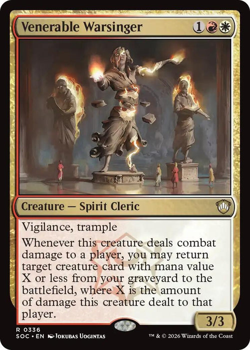 Image for Venerable Warsinger (336) [Secrets of Strixhaven] - Magic: The Gathering