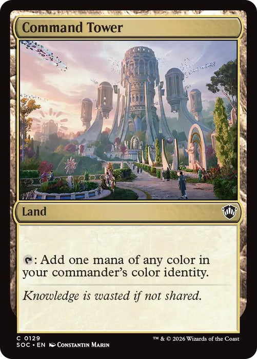 Image for Command Tower (129) [Secrets of Strixhaven] - Magic: The Gathering