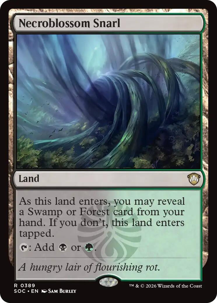 Image for Necroblossom Snarl (389) [Secrets of Strixhaven] - Magic: The Gathering