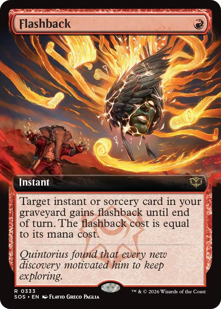 Image for Flashback (Extended Art) (333) [Secrets of Strixhaven] - Magic: The Gathering