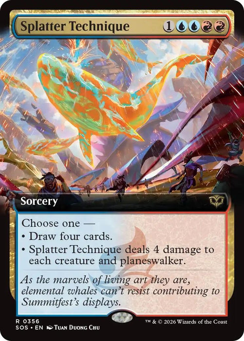 Image for Splatter Technique (Extended Art) (356) [Secrets of Strixhaven] - Magic: The Gathering