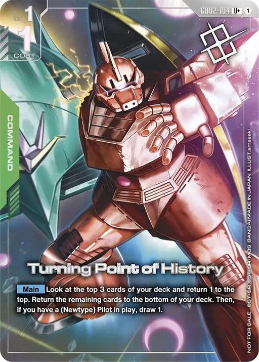 Image for Turning Point of History (Store Tournament Winner Pack 04) (GD02-104) [Gundam Promotional Cards] - Gundam Card Game