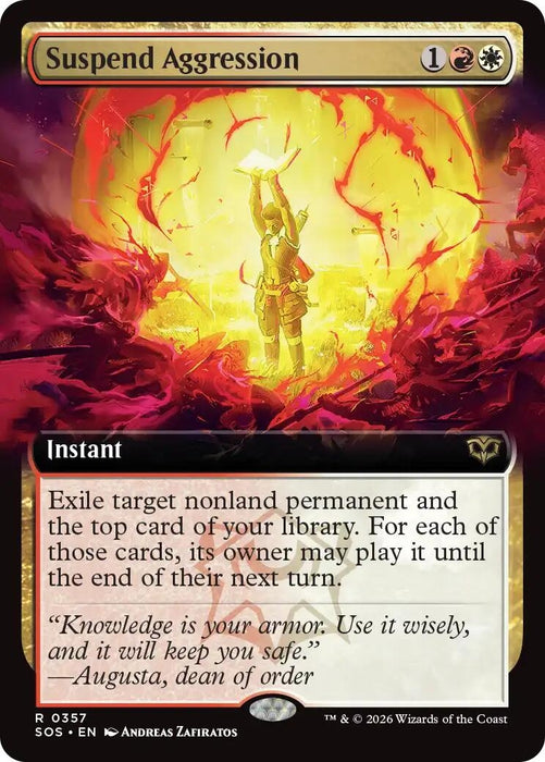 Image for Suspend Aggression (Extended Art) (357) [Secrets of Strixhaven] - Magic: The Gathering