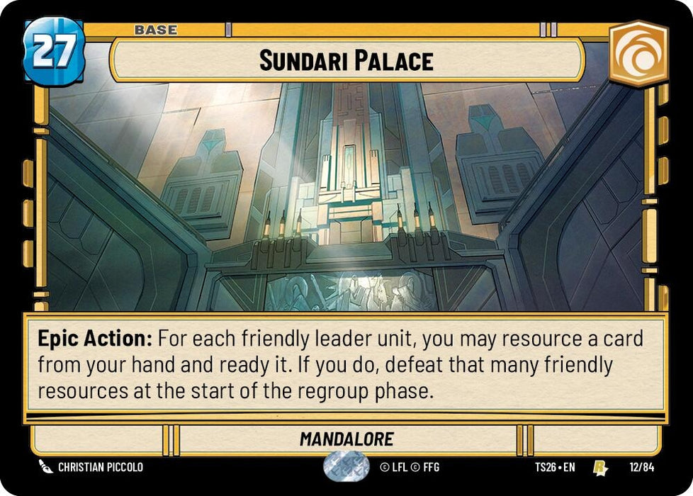 Image for Sundari Palace (12/84) [Twin Suns] - Star Wars: Unlimited