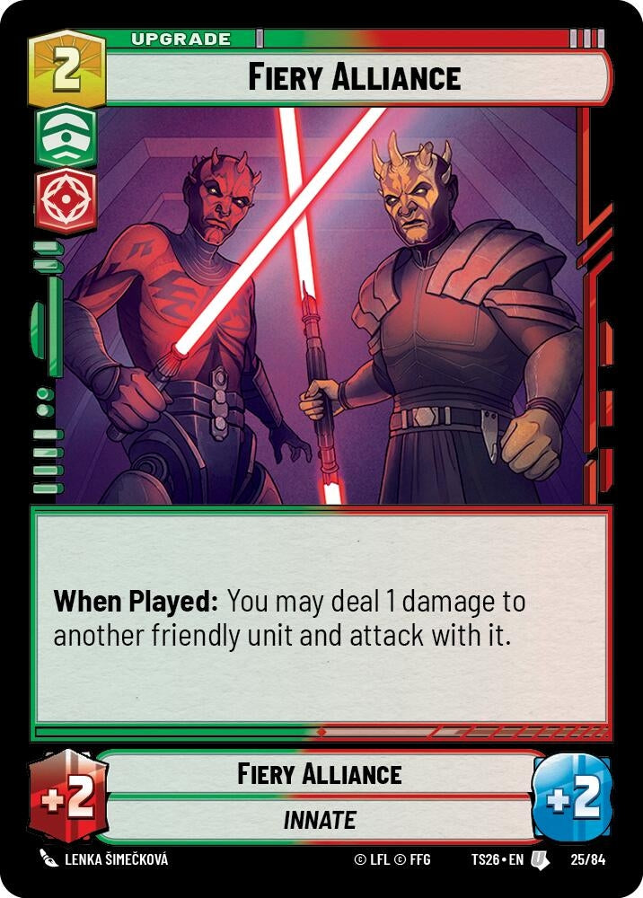 Image for Fiery Alliance (25/84) [Twin Suns] - Star Wars: Unlimited