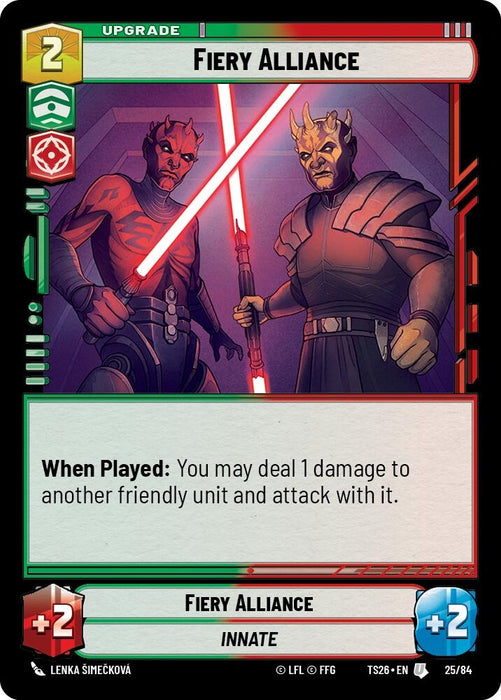 Image for Fiery Alliance (25/84) [Twin Suns] - Star Wars: Unlimited
