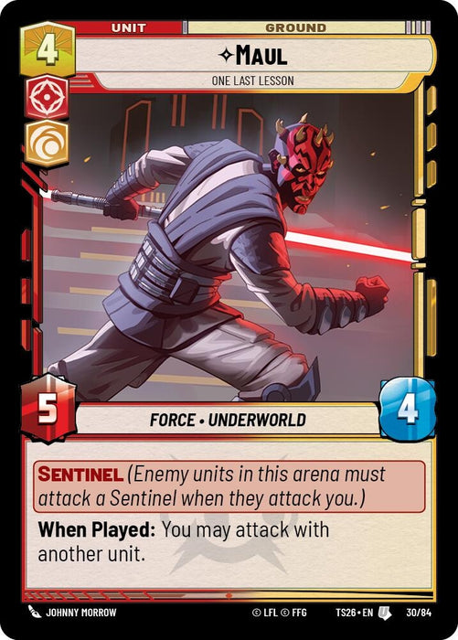 Image for Maul - One Last Lesson (30/84) [Twin Suns] - Star Wars: Unlimited