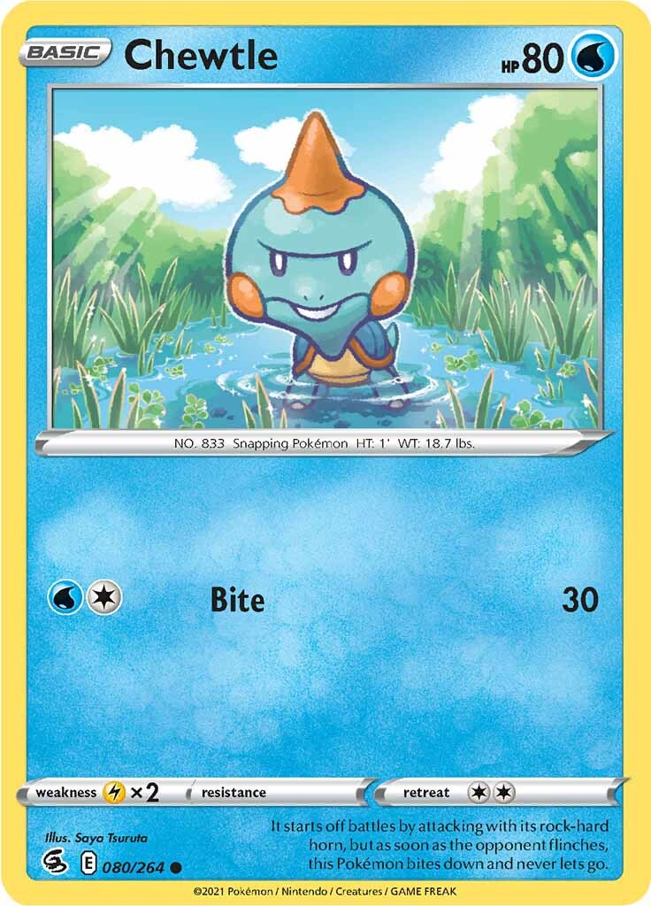 Chewtle (080/264) [SWSH08: Fusion Strike]