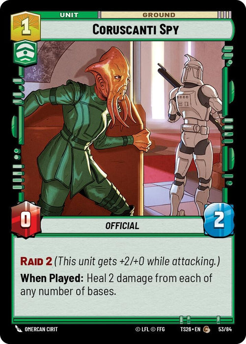 Image for Coruscanti Spy (53/84) [Twin Suns] - Star Wars: Unlimited