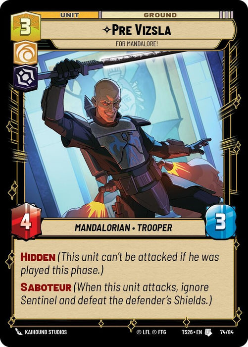 Image for Pre Vizsla - For Mandalore! (74/84) [Twin Suns] - Star Wars: Unlimited