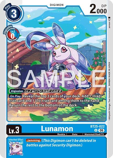 Image for Lunamon (BT25-022 U) [Dual Revolution] - Digimon Card Game