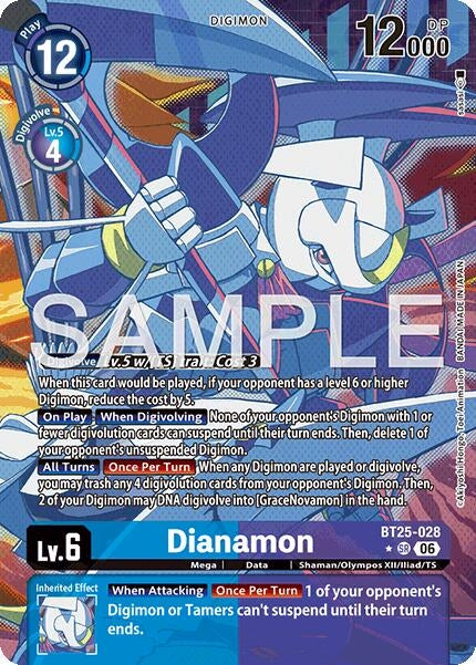 Image for Dianamon (Alternate Art) (BT25-028 SR) [Dual Revolution] - Digimon Card Game