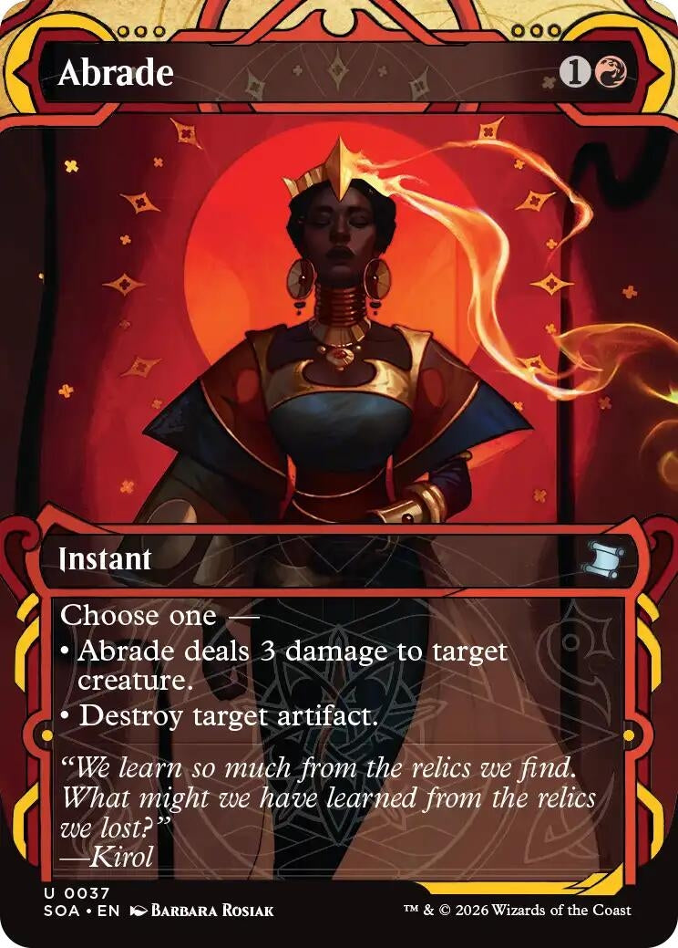 Image for Abrade (37) [Secrets of Strixhaven: Mystical Archive] - Magic: The Gathering