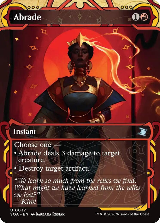Image for Abrade (37) [Secrets of Strixhaven: Mystical Archive] - Magic: The Gathering