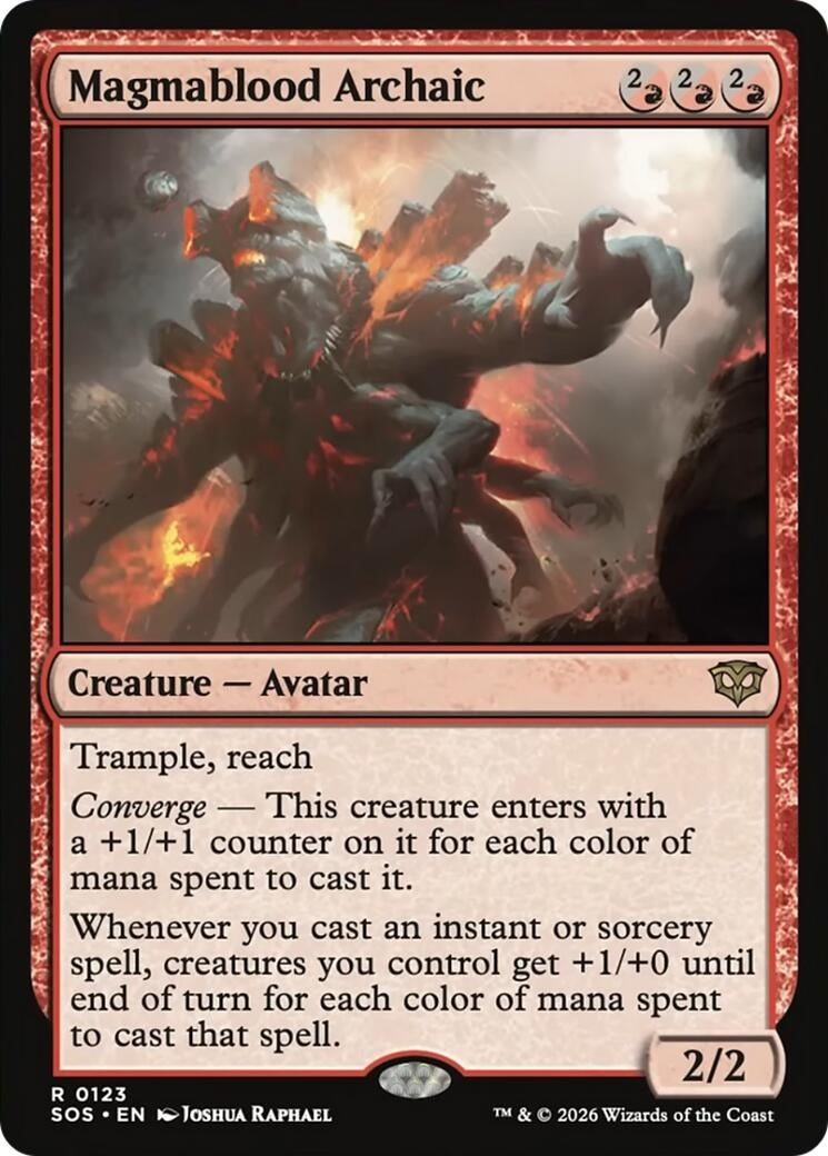 Image for Magmablood Archaic (123) [Secrets of Strixhaven] - Magic: The Gathering