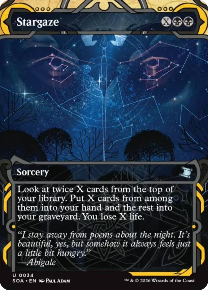 Image for Stargaze (34) [Secrets of Strixhaven: Mystical Archive] - Magic: The Gathering