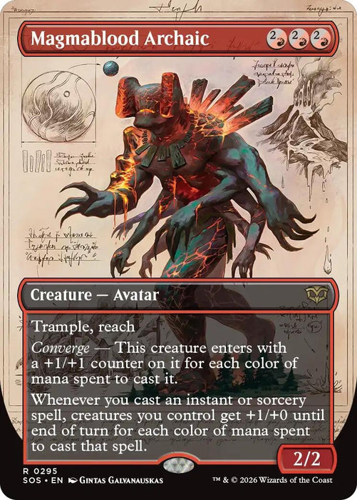 Image for Magmablood Archaic (Borderless) (295) [Secrets of Strixhaven] - Magic: The Gathering