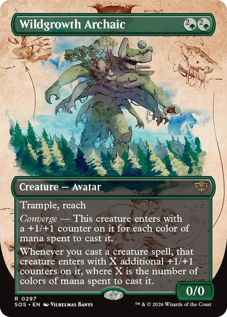 Image for Wildgrowth Archaic (Borderless) (297) [Secrets of Strixhaven] - Magic: The Gathering